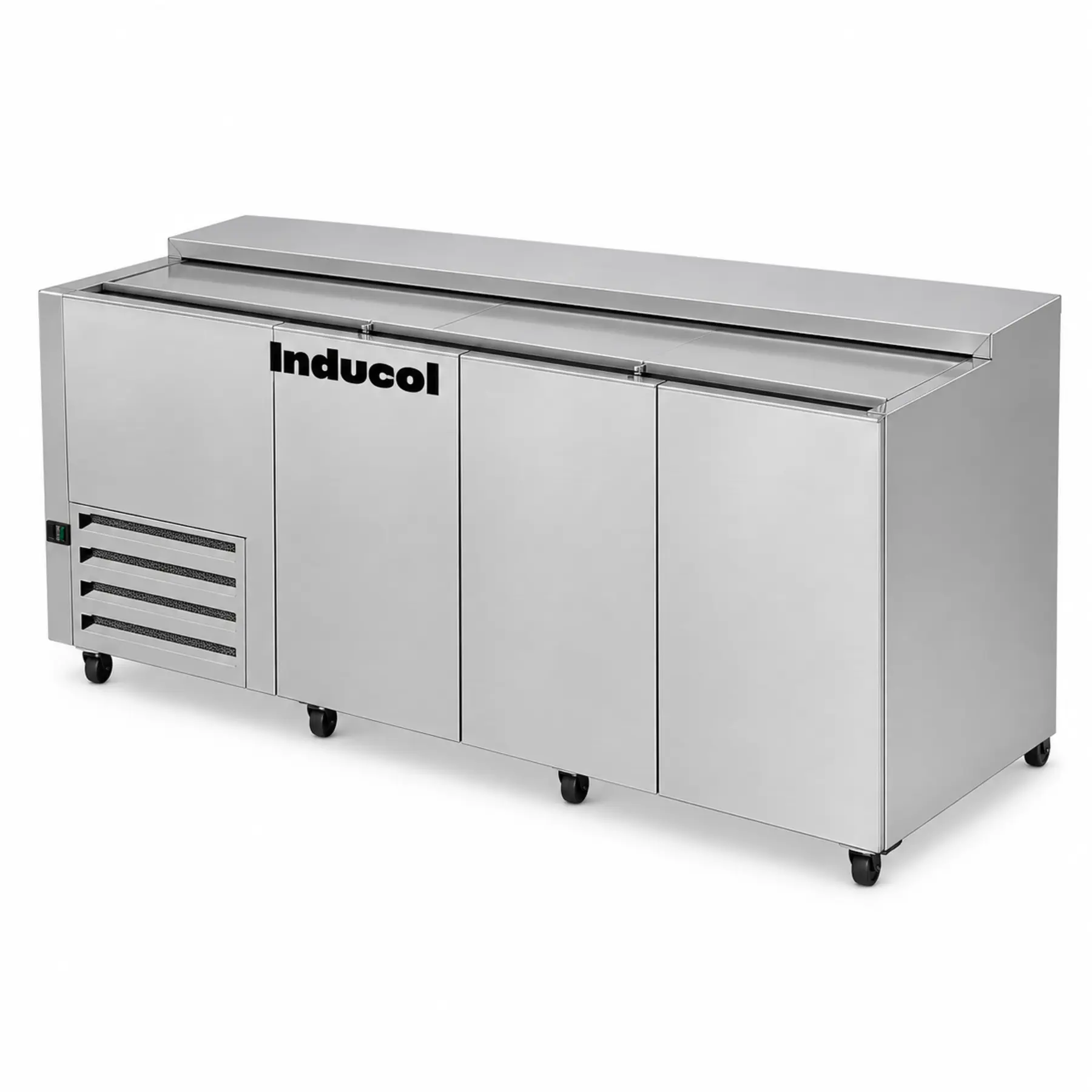 Flat top comercial Inducol de cuatro puertas