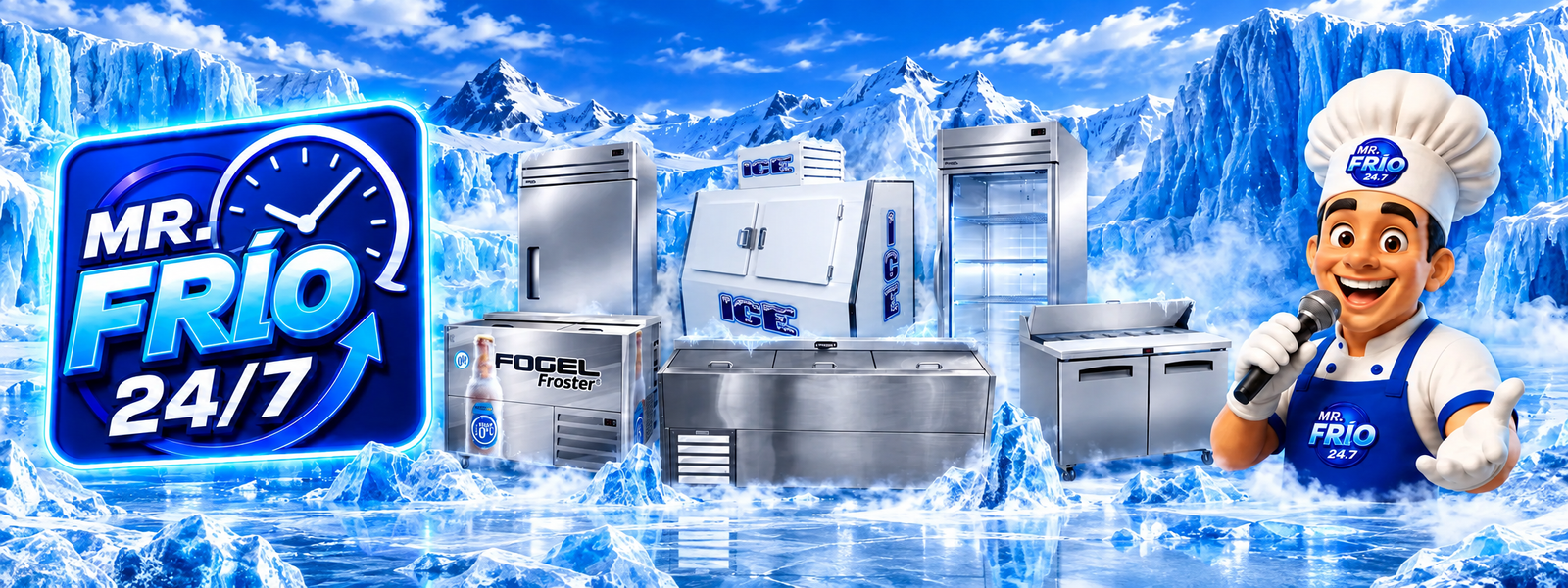 Mr. Frío 24/7: equipos de refrigeración y cocina comercial